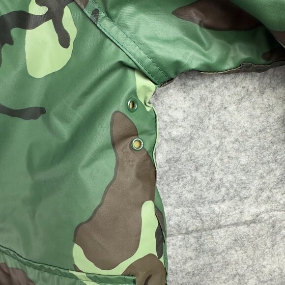 Rothco Camouflage Hooded Rain Jacket Men M Waterproof PVC Insulated Lined - Picture 10 of 12